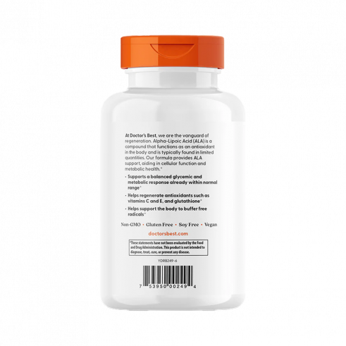 Doctor's Best Alpha-Lipoic Acid, Альфа-Липоевая кислота