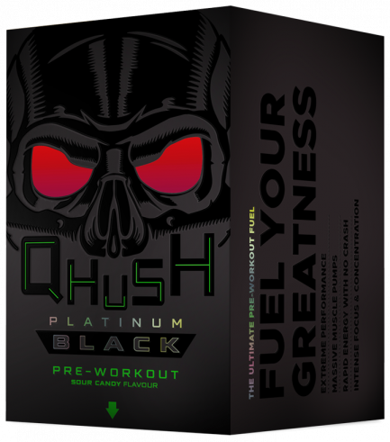 USN Qhush Platinum Black, Qhush Блэк, 300 грамм
