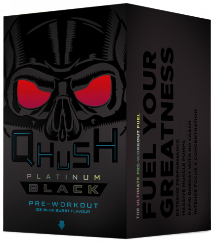 USN Qhush Platinum Black, Qhush Блэк, 300 грамм