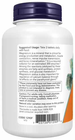 NOW Magnesium Citrate 200 mg, 100 таблеток