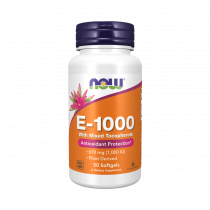 NOW E-1000 Mixed Tocopherols, 50 капсул