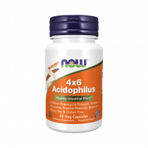 NOW 4х6 Acidophilus, 60 капсул